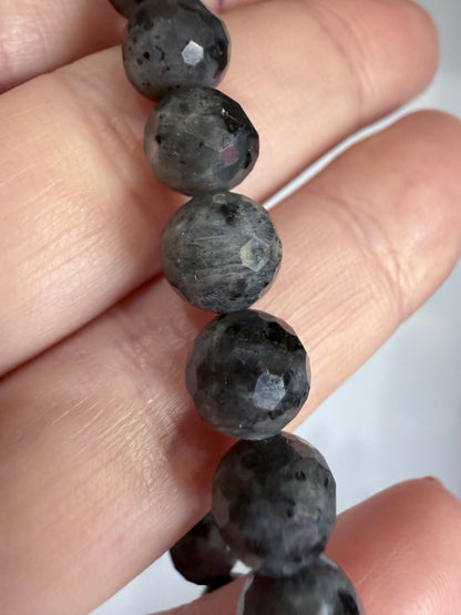 8mm Larvikite Faceted Bracelet

Grounding • Protection • Mental Clarity