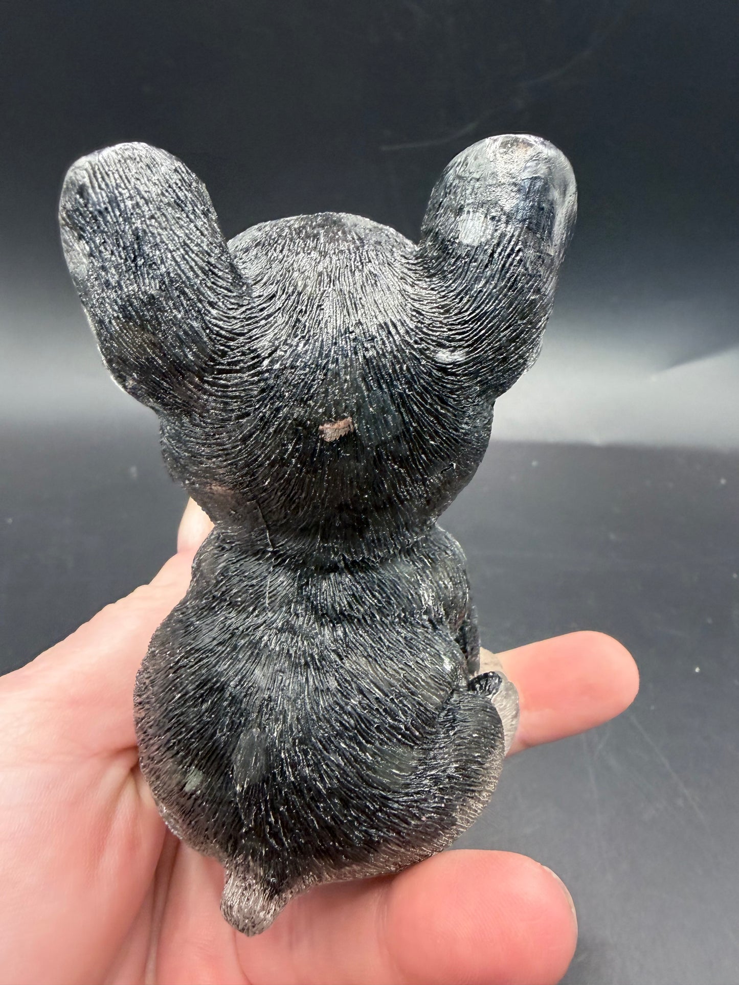 Black Obsidian French Bulldog – 12cm