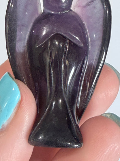 Rainbow Fluorite Angel – 6cm B -