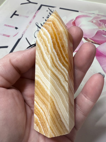 Orange Calcite Point