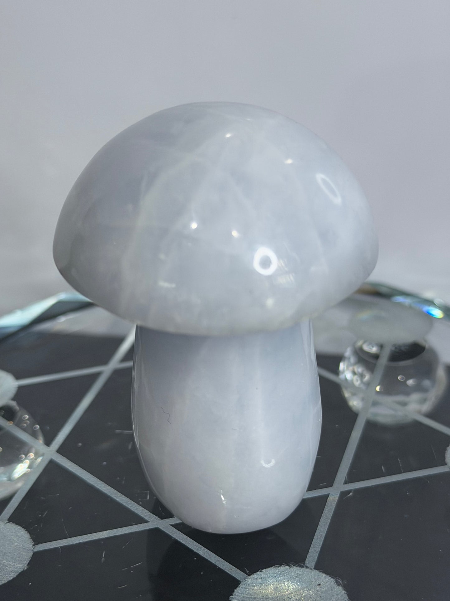 Blue Calcite Mushroom Crystal – A