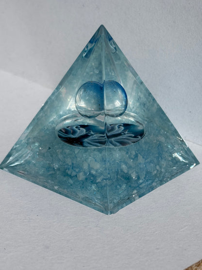 Spirit Nine Tail Fox Orgone Pyramid