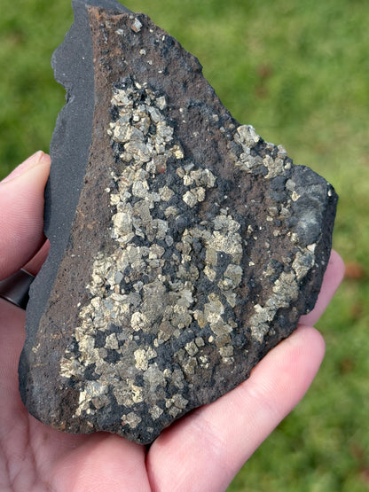 Natural Pyrite on Shungite Specimen – 174g