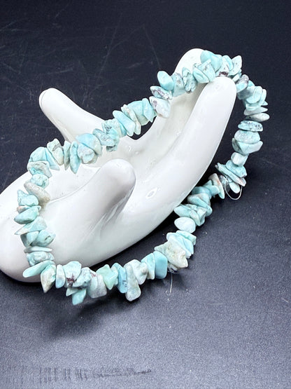 Larimar Chip Necklace & Bracelet