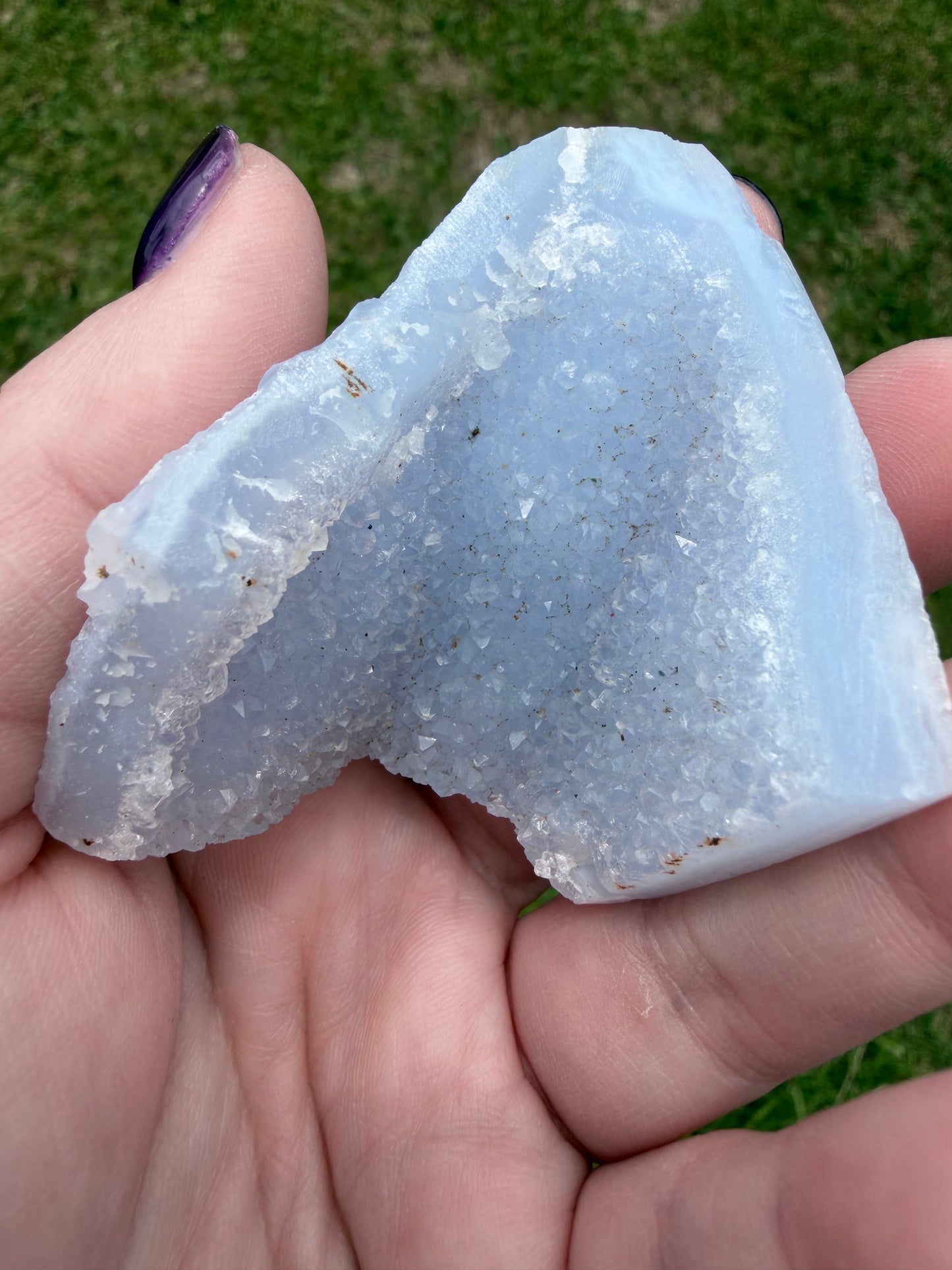 Blue Lace Agate Druzy Freeform – 97g