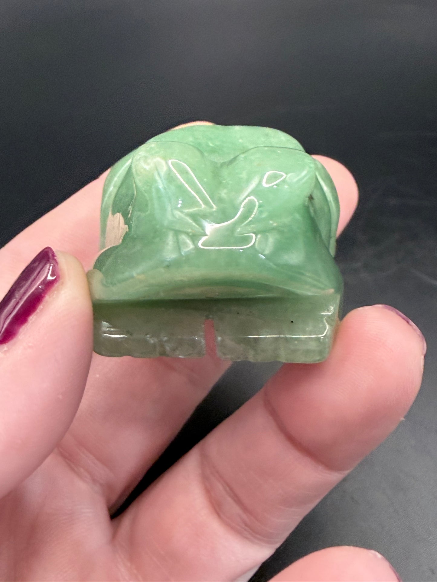 Green Aventurine Frog Carving 5cm