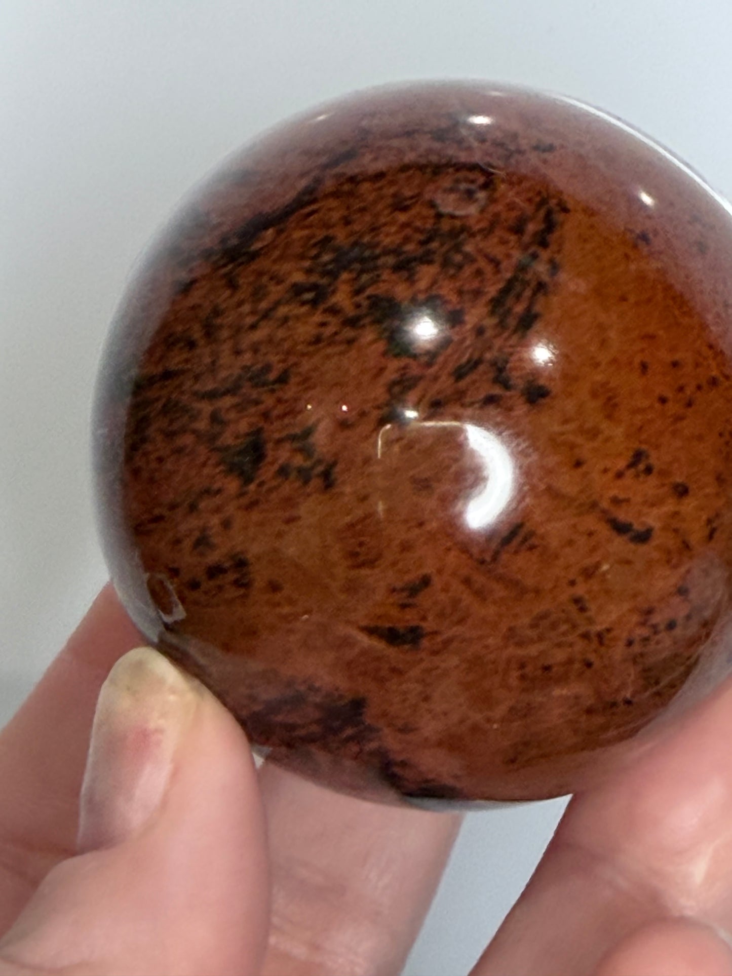 Mahogany Obsidian Sphere – 230g | 5.7cm A