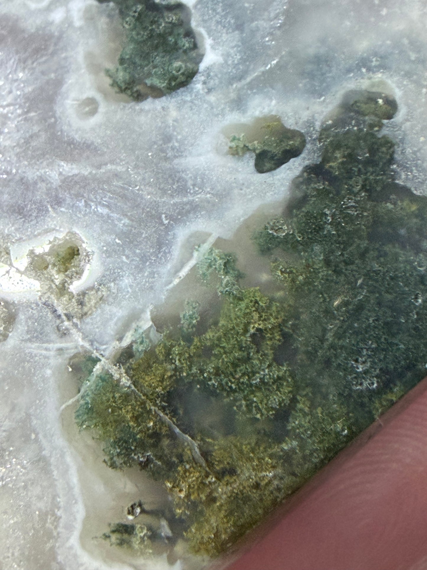 Natural Moss Agate Druzy Heart – Crystal Heart with Sparkling Quartz | 5.2 x 4.8 cm | 41g A