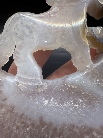 Agate Unicorn on Stand