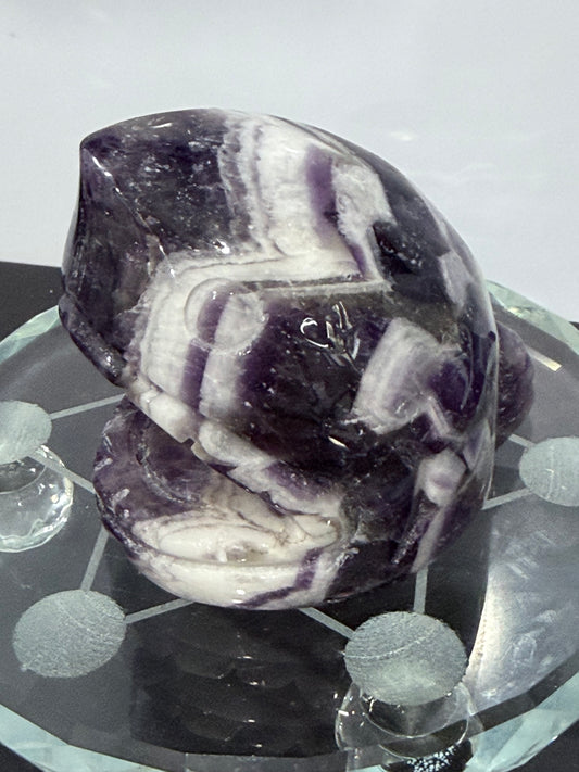 Dream Amethyst Shark Carving 6.4cm | 262g