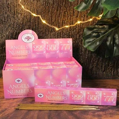 Angel Numbers Incense 15gms Sticks Green Tree