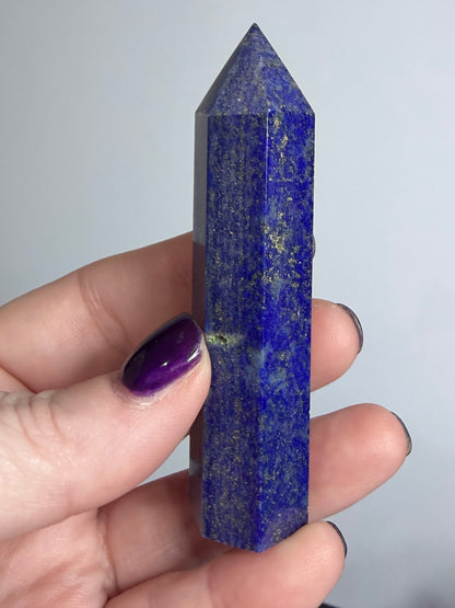 Lapis Lazuli Point | Natural Pyrite Inclusions B