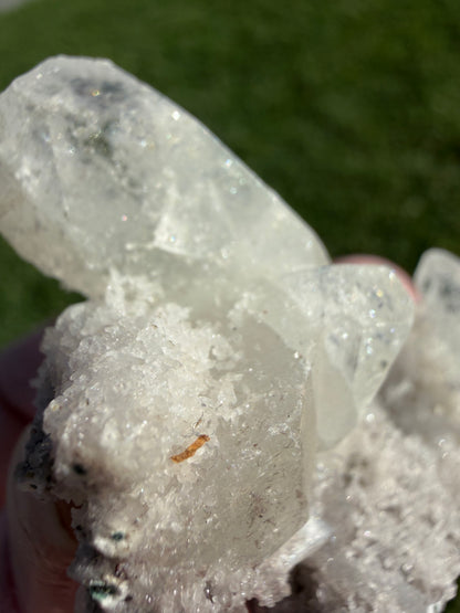 Jalgaon Apophyllite on Chalcedony with Celadonite | 33g
