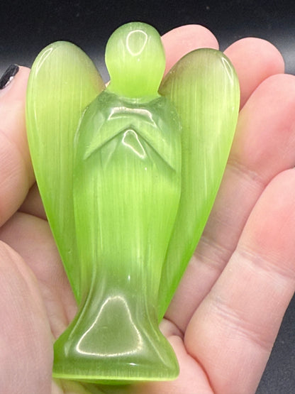 Lime Green Cats eye Angel