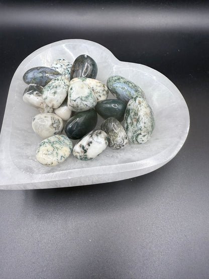 Moss Agate Tumbles