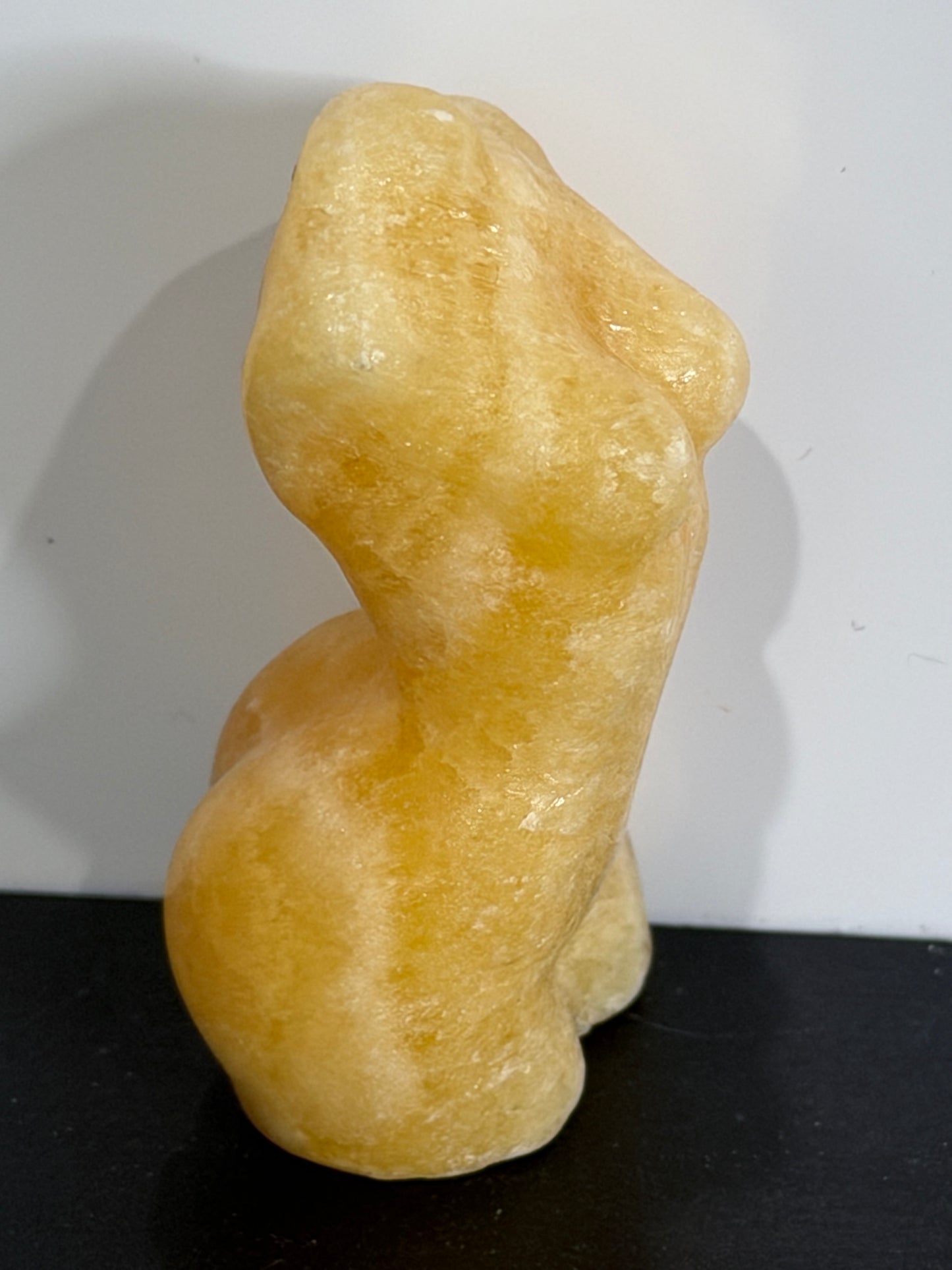 Yellow Calcite Goddess Carving – 5cm