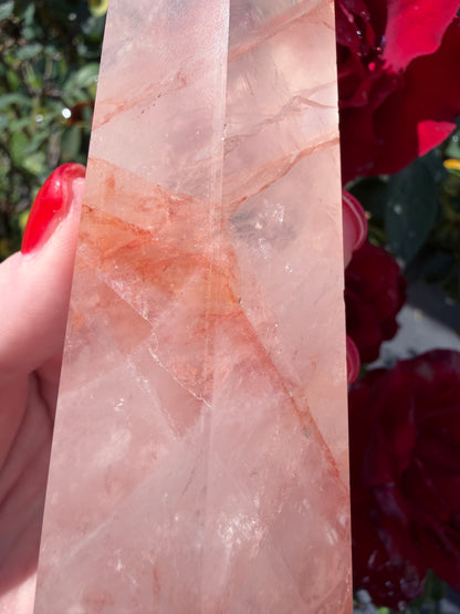 Fire Quartz Tower – 13.2cm | 292g