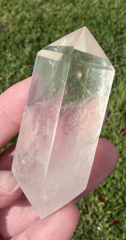 Light Citrine Quartz Double Terminated Point – 7.1cm