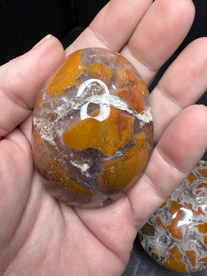 Indonesian Cotton Candy Agate Palm stone