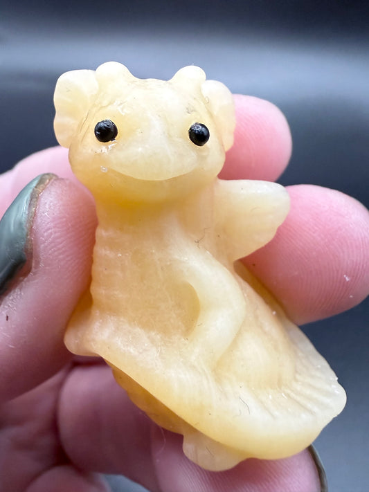 Honey Calcite Baby Dragon – 4cm
