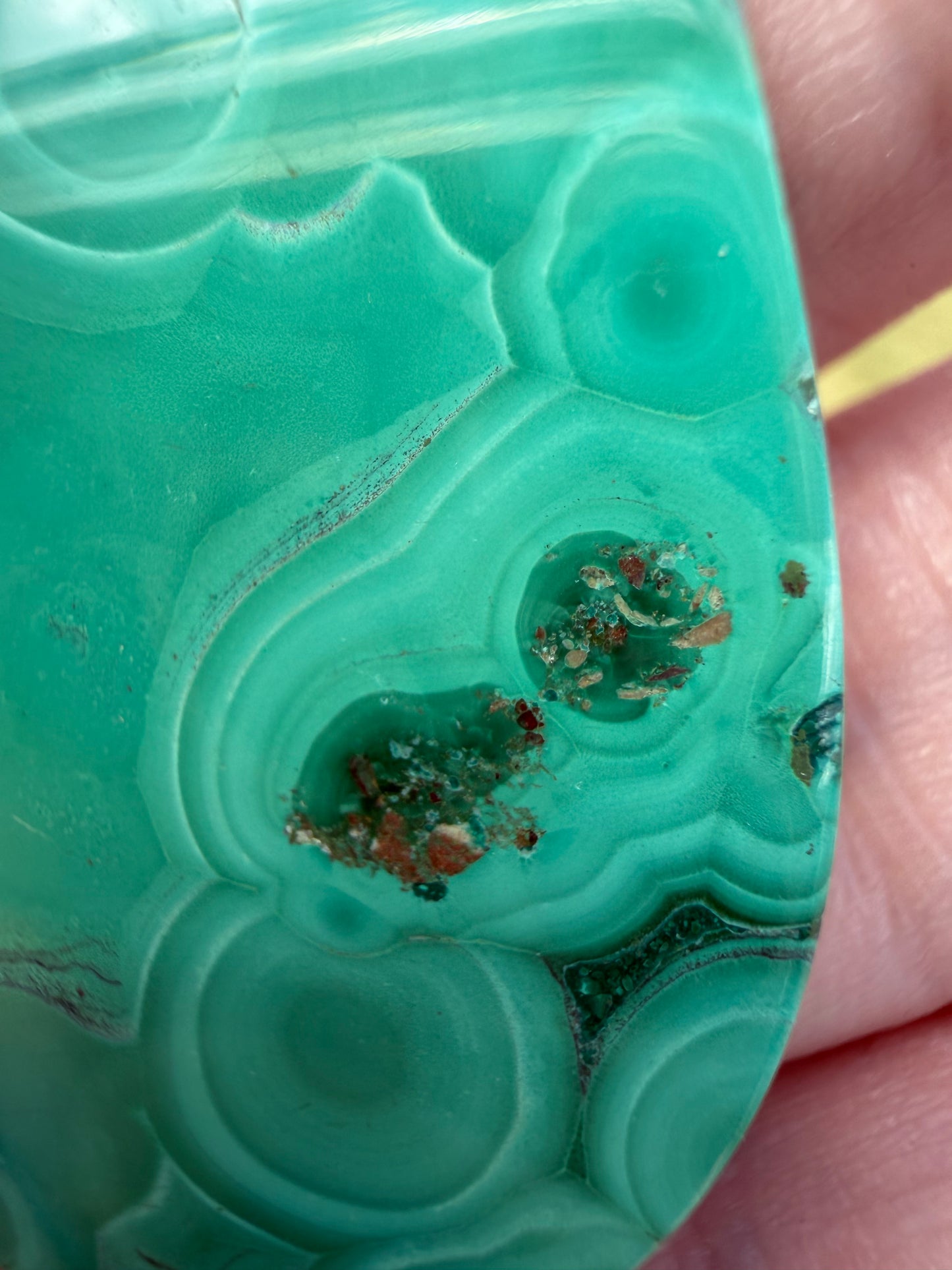 Chrysocolla with Malachite Teardrop Pendant Necklace