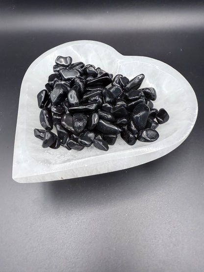 Black Obsidian Small Tumbles 50gm