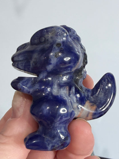 6cm T-Rex Sodalite Crystal Carving