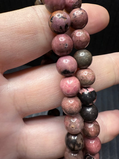 Rhodonite 8mm Bracelet
