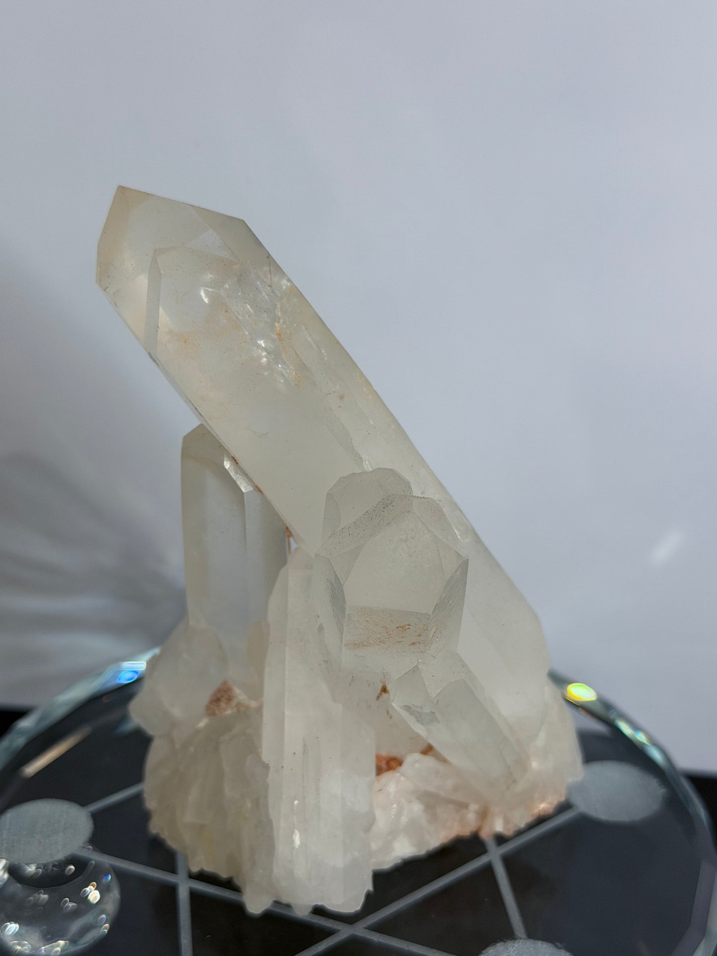 Clear Quartz Cluster with Double Twin Points – 231g -
