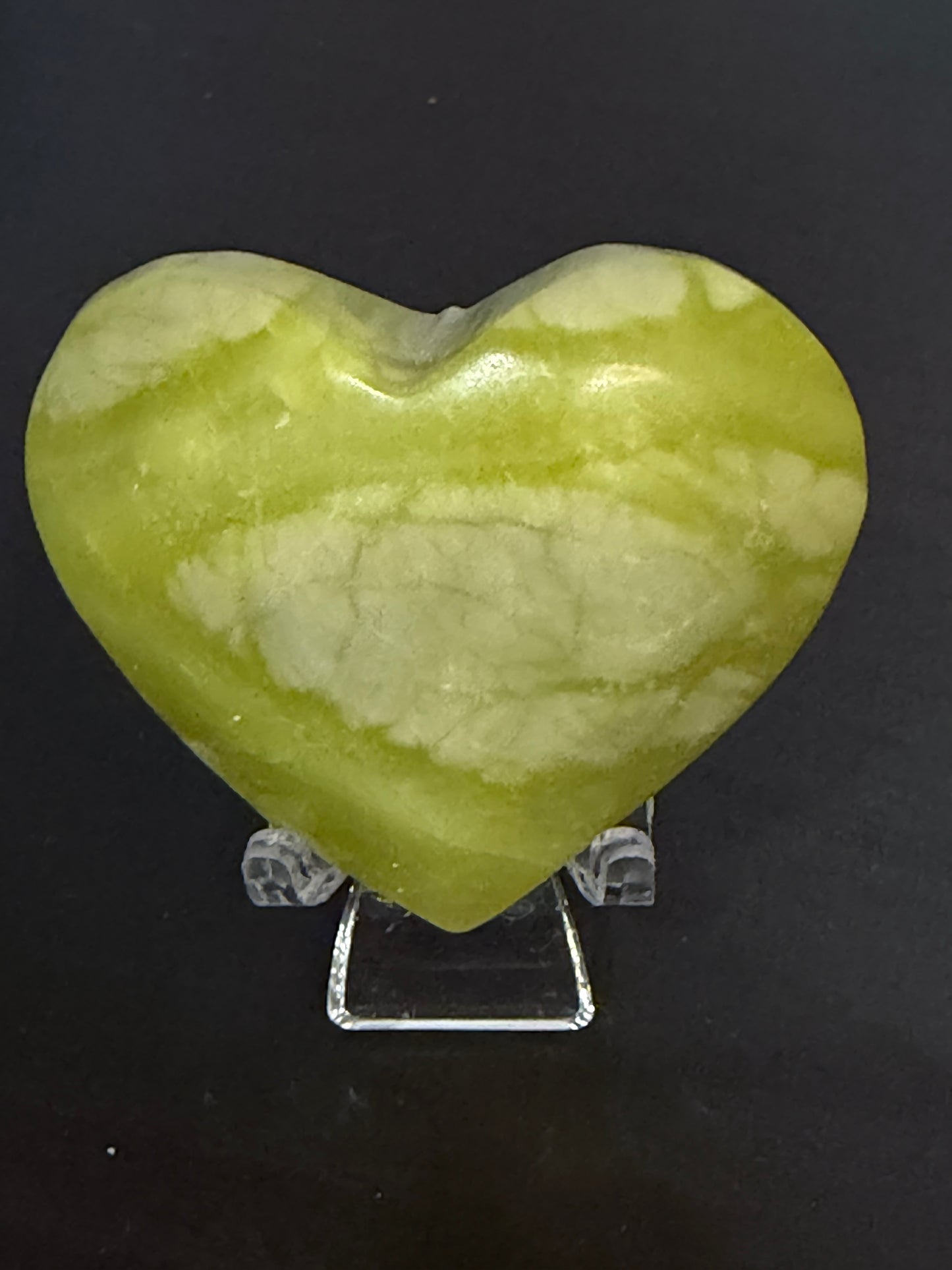 Lemon Jade (Serpentine) Heart 💛