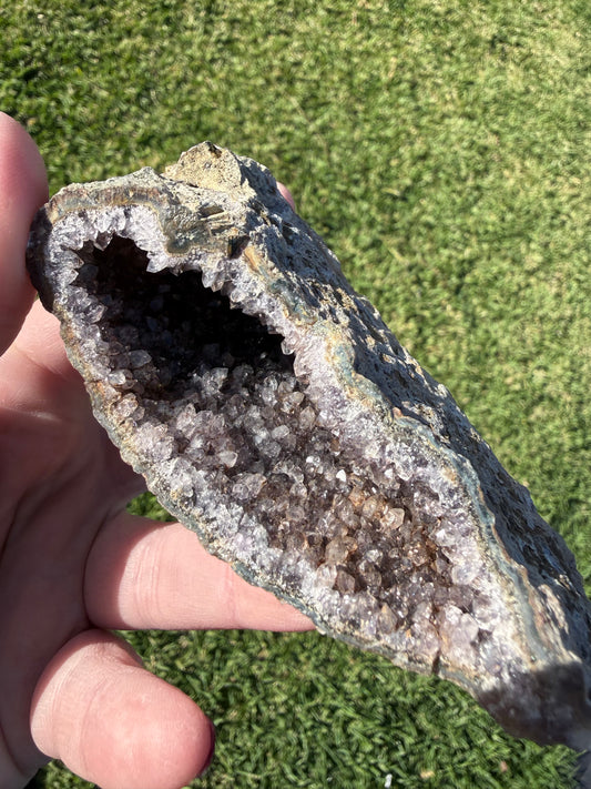RAINBOW AMETHYST GEODE HEAD