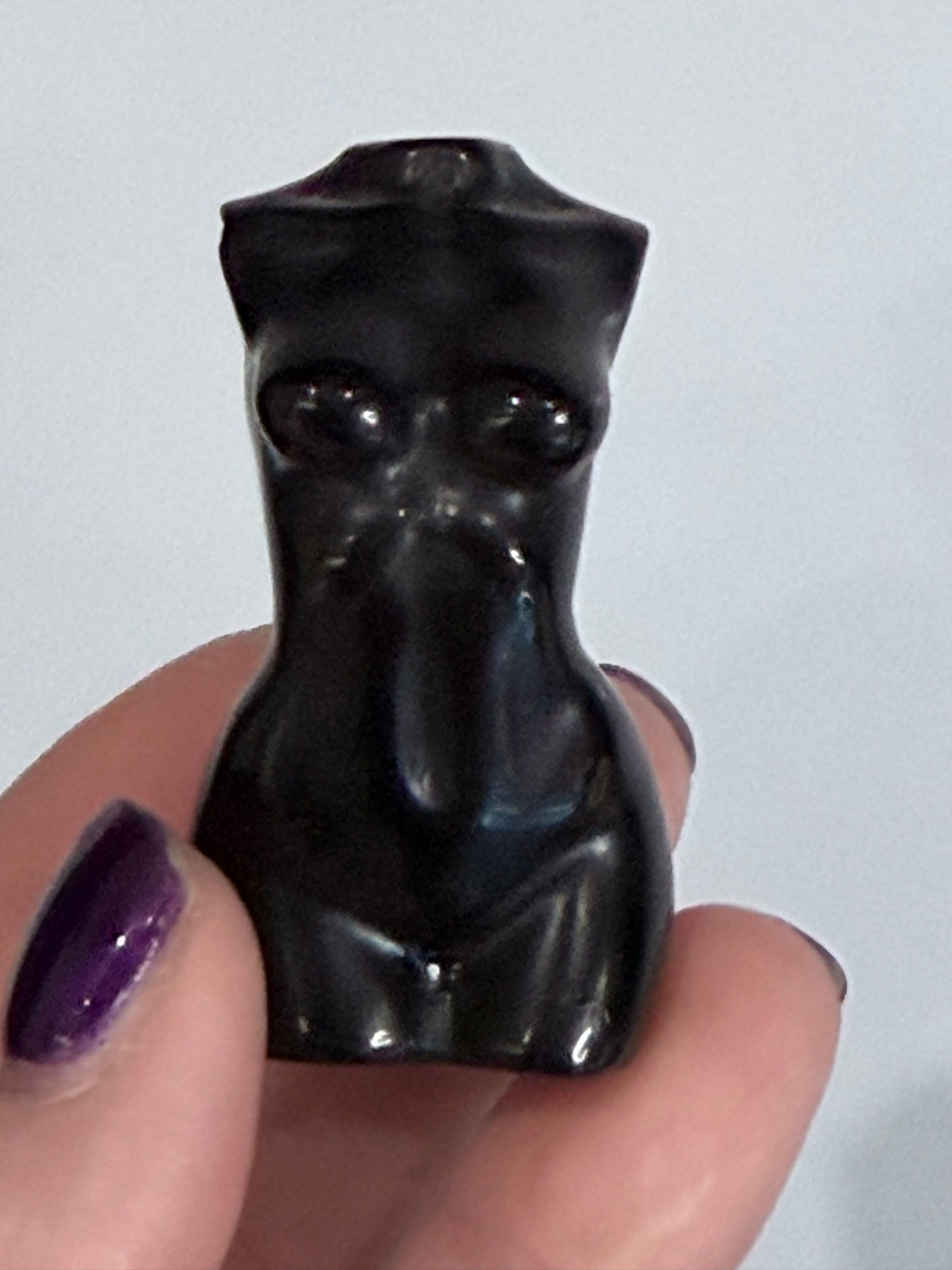 Black Obsidian Goddess Carving – 5cm