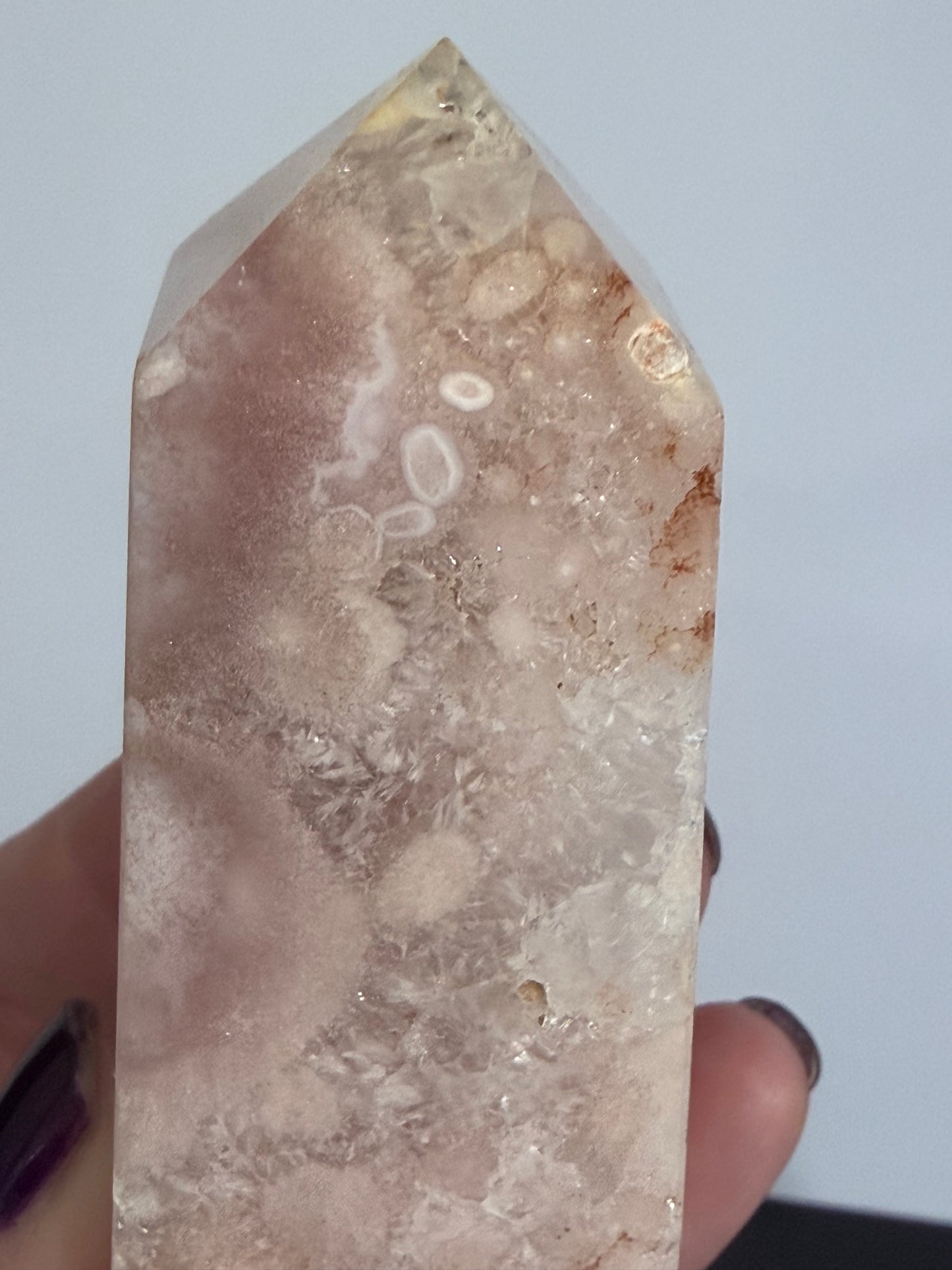 Pink Amethyst Quartz Tower B 10.7cm 263g