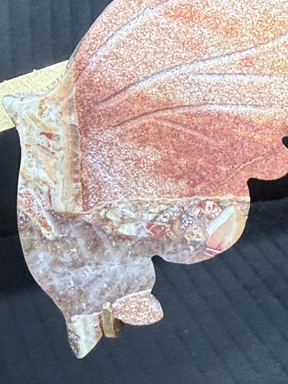 Pink Amethyst Agate Butterfly
