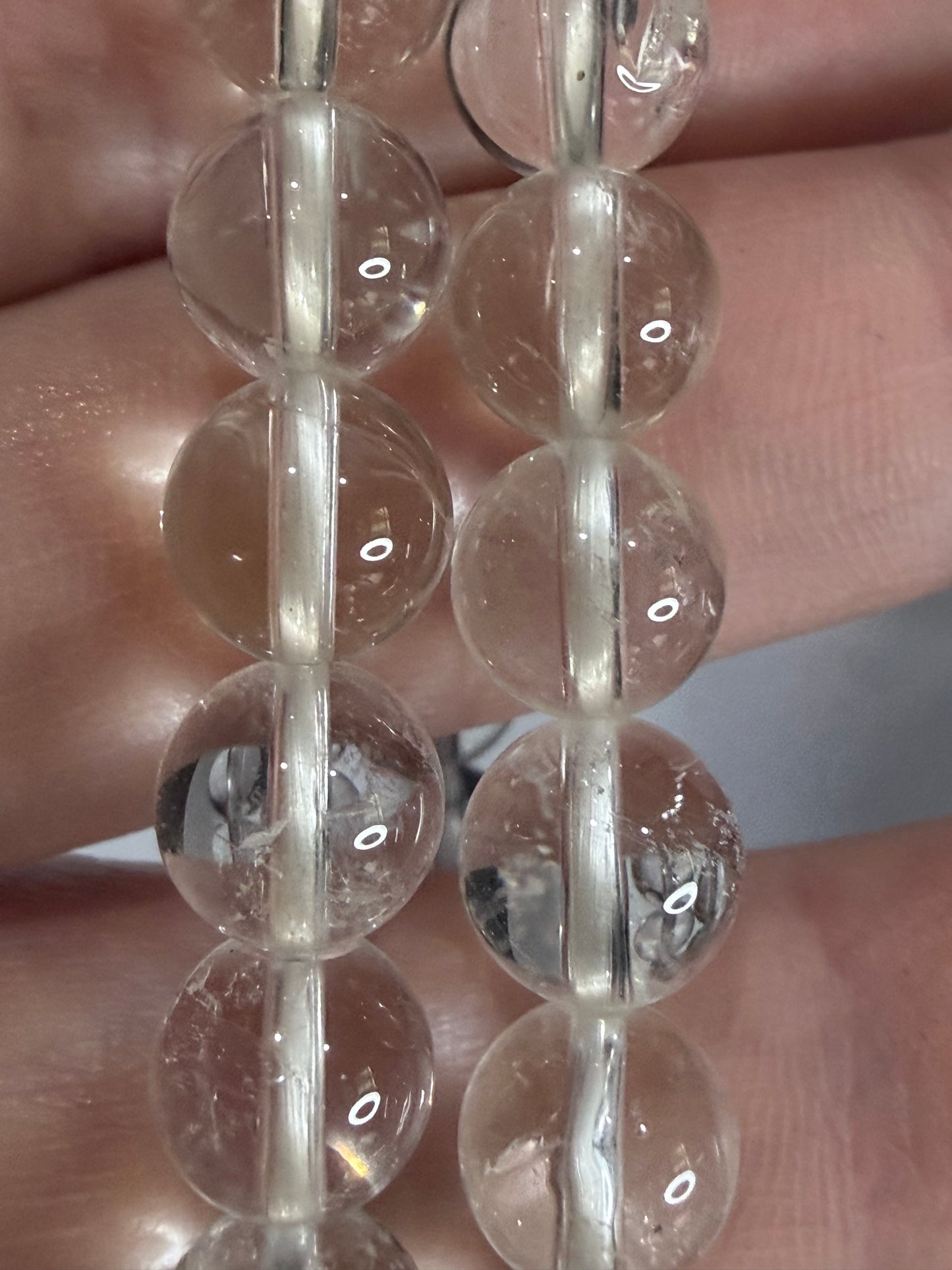 8mm High Quality Clear Quartz Bracelet Natural Quartz | Clarity, Energy Amplification & Balance
