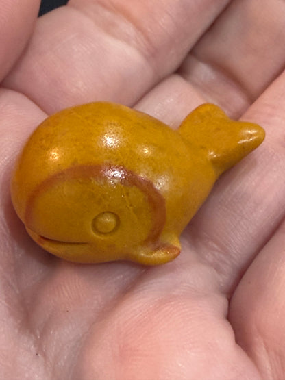 Whale Crystal Carving 3cm Mini– Various Materials