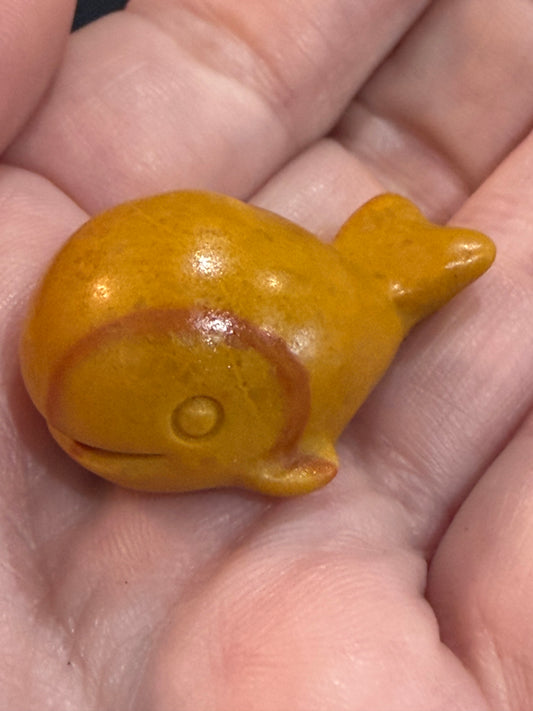 Whale Crystal Carving 3cm Mini– Various Materials