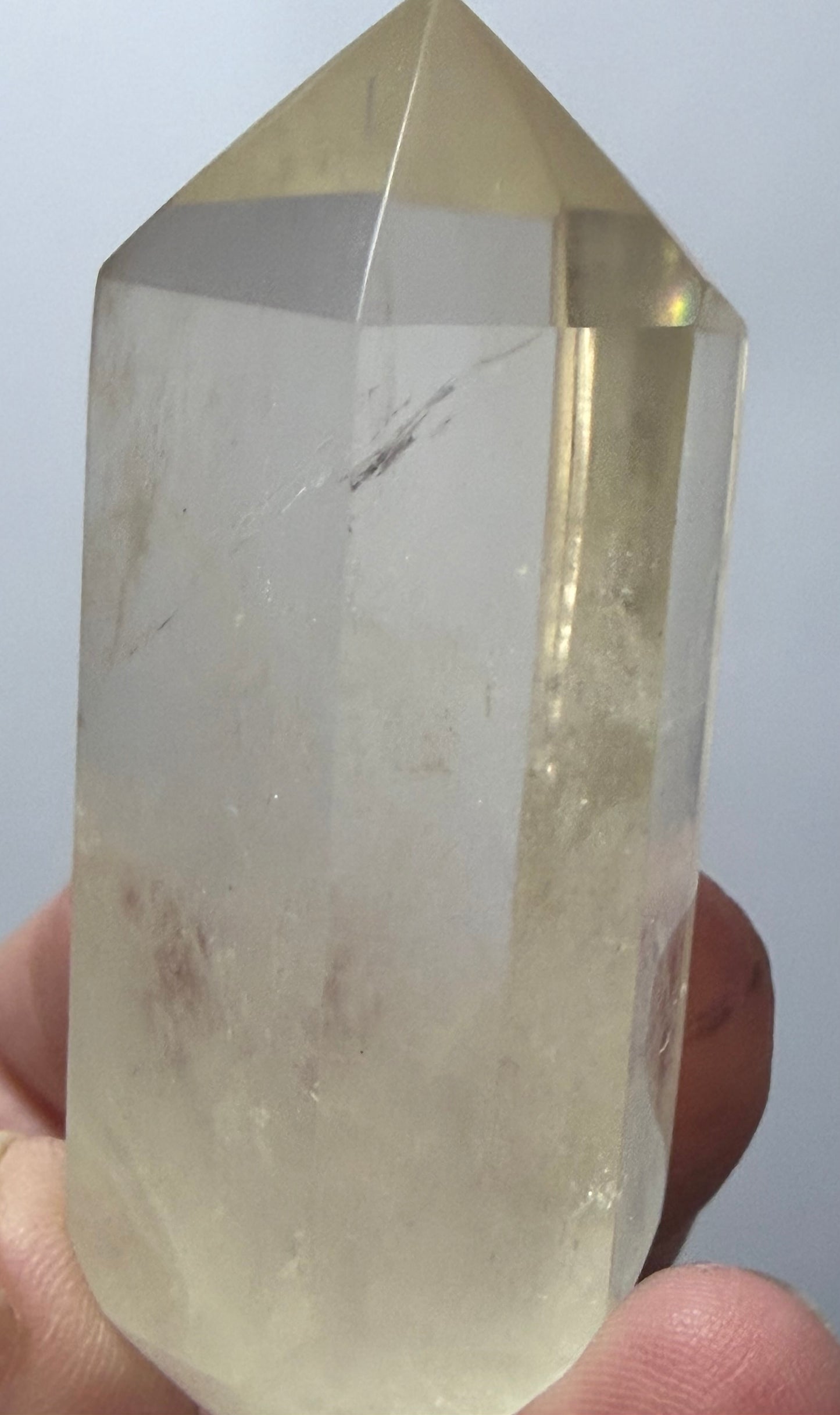 Light Citrine Quartz Double Terminated Point – 7.1cm