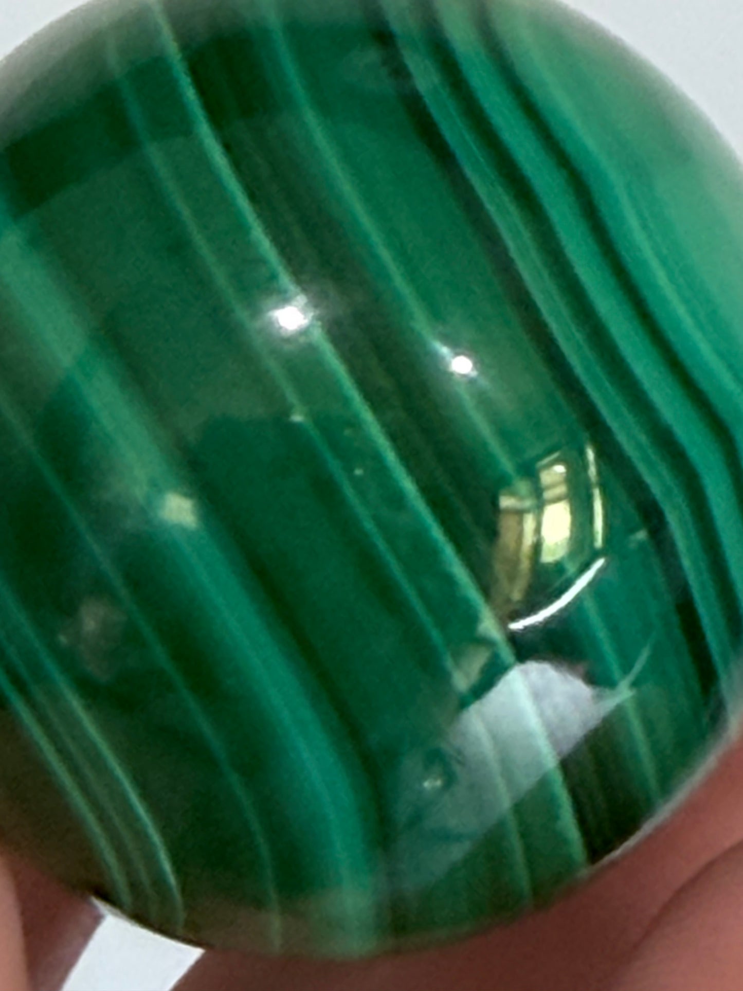 Malachite Sphere Premium– Exceptional Banding | Madagascar 3.5cm -