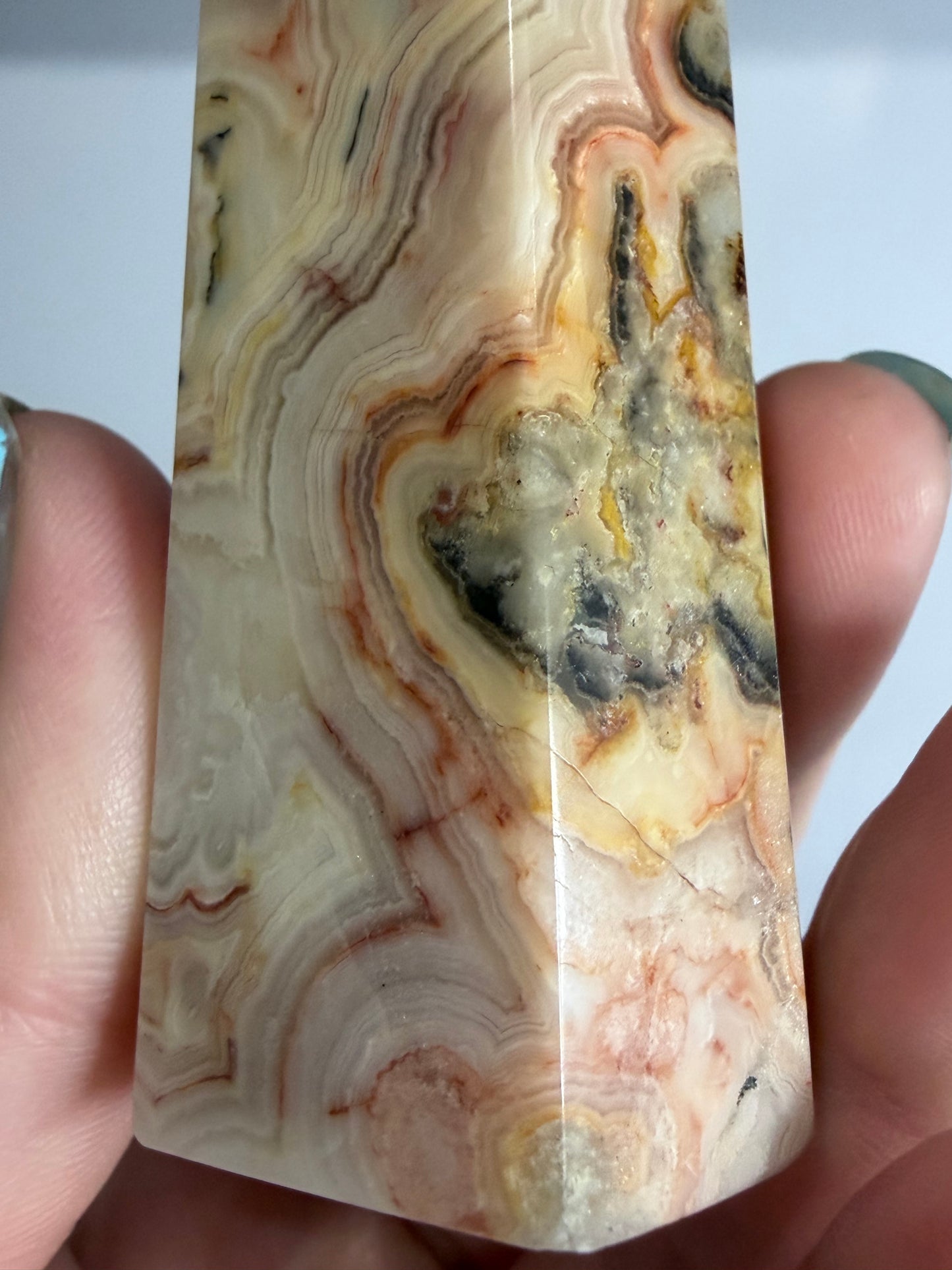 Crazy Lace Agate Tower –  B