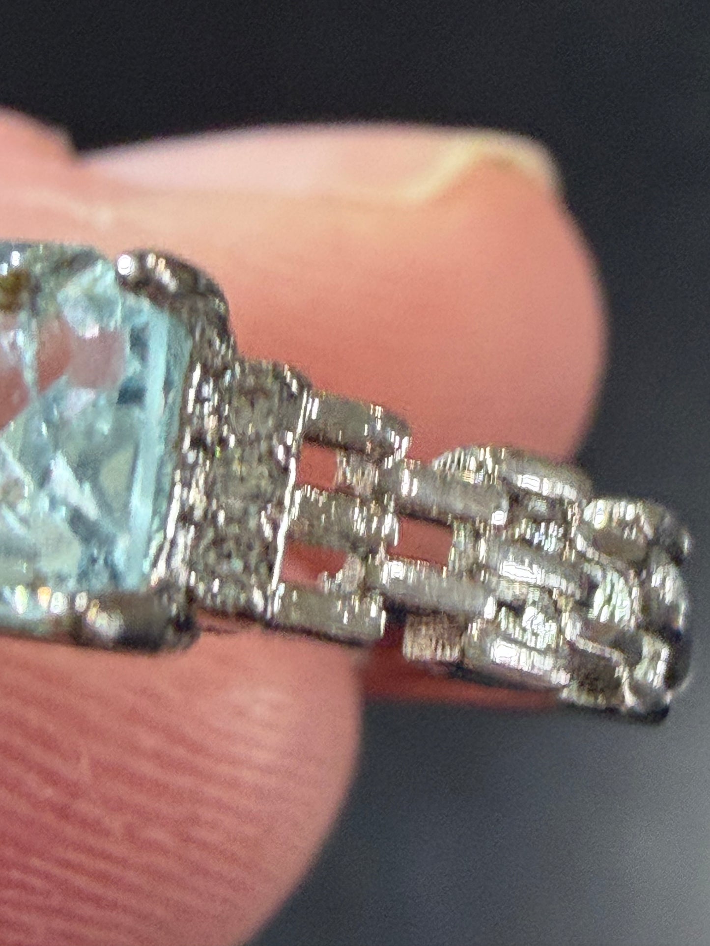Adjustable Aquamarine Ring
