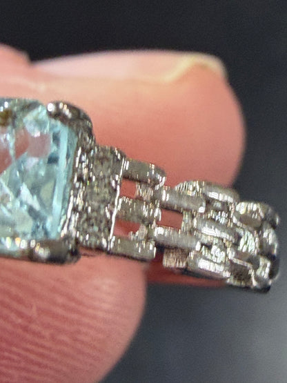 Adjustable Aquamarine Ring