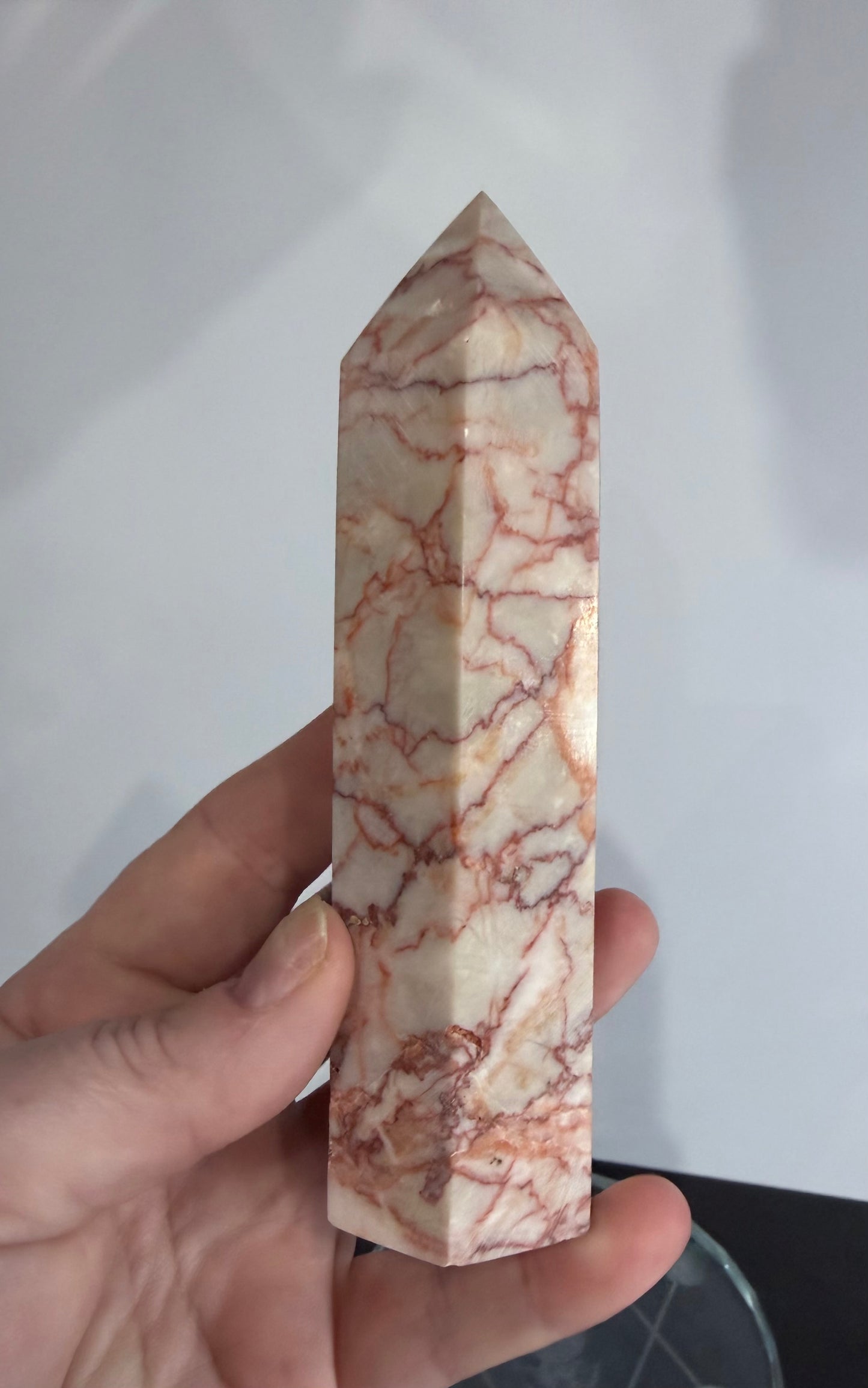 Red Vein Jasper Crystal Tower – 13.5cm | 320g D