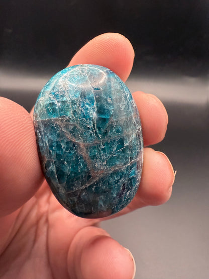 Blue Apatite Palm Stone