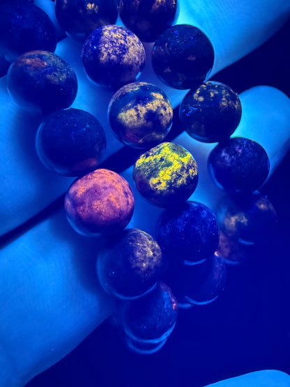 Azurite Lapis Lazuli Bracelet 8mm