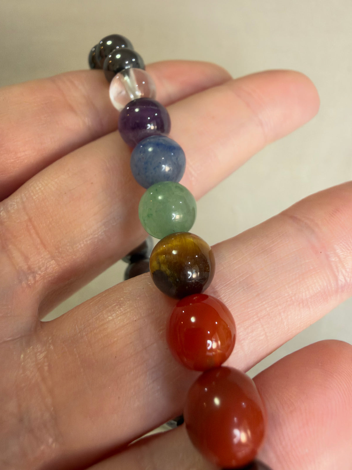 8MM Hematite Chakra Bracelet