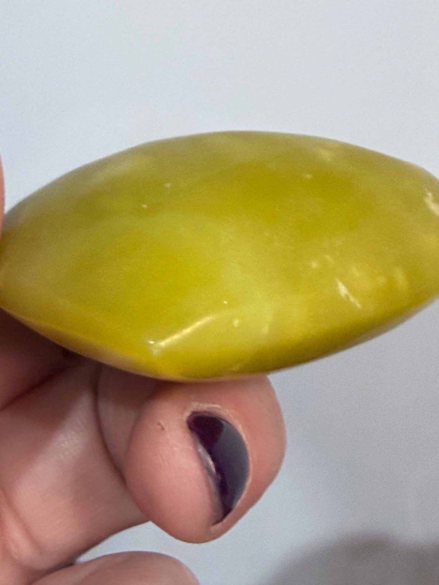 Lemon Jade (Serpentine) Heart 💛