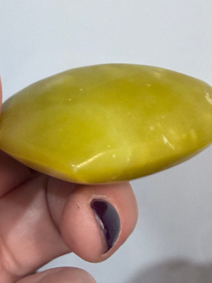 Lemon Jade (Serpentine) Heart 💛