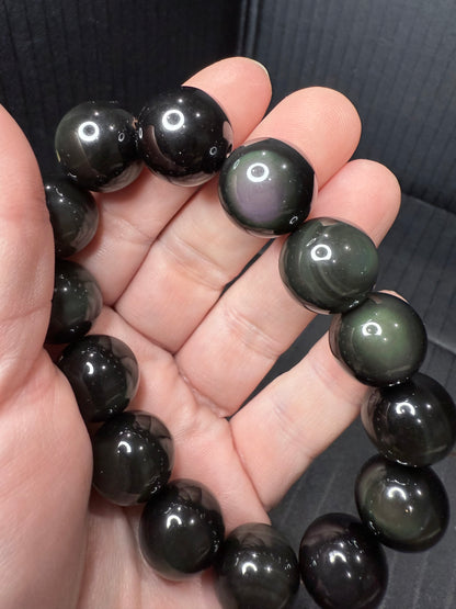 Rainbow Obsidian Bracelet 16mm