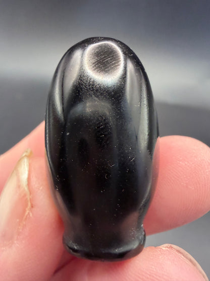 Black Obsidian Source of Life Carving